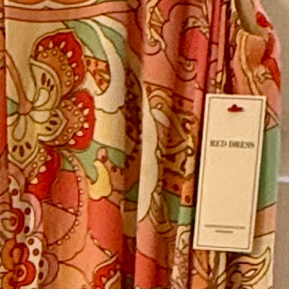 Aura Boho Paisley Maxi Dress Sleeveless NWT Size L